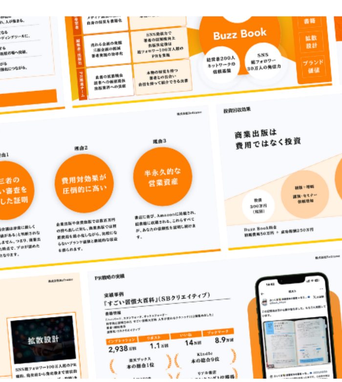 営業資料の制作事例